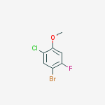1-Bromo-5-chloro-2-fluoro-4-methoxybenzene结构式