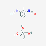 Structure of 1,3-Propanediol, 2-ethyl-2-(hydroxymethyl)-, polymer with 1,3-diisocyanatomethylbenzene