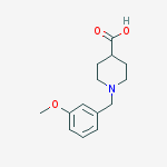 Structure of 1-(3-METHOXY-BENZYL)-PIPERIDINE-4-CARBOXYLIC ACID