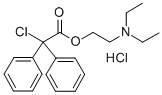 2-(diethylamino)ethylchlorodiphenylacetatehydrochloride结构式