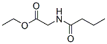 Structure of Glycine, N-(1-oxobutyl)-,ethyl ester