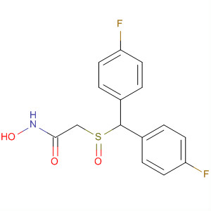Structure of Acetamide, 2-[[bis(4-fluorophenyl)methyl]sulfinyl]-N-hydroxy-
