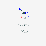 5-(2,4-dimethylphenyl)-1,3,4-oxadiazol-2-amine结构式