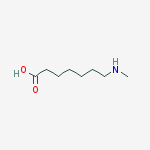 Structure of Heptanoic acid, 7-(methylamino)-