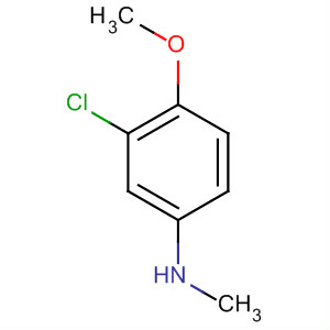 Structure of Benzenamine, 3-chloro-4-methoxy-N-methyl-