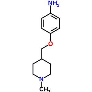 Structure of 4-[(1-METHYL-4-PIPERIDINYL)METHOXY]BENZENAMINE