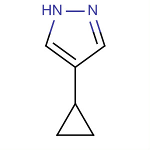 Structure of 1H-Pyrazole, 4-cyclopropyl-