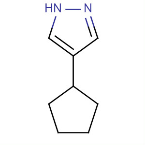 Structure of 1H-Pyrazole, 4-cyclopentyl-