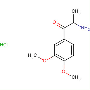 2-AMino-1-(3,4-diMethoxyphenyl)-1-propanone Hydrochloride结构式