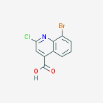 Structure of 8-bromo-2-chloro-quinoline-4-carboxylic acid