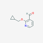 2-(Cyclopropylmethoxy)nicotinaldehyde结构式