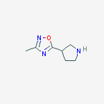 Structure of 3-METHYL-5-PYRROLIDIN-3-YL-1,2,4-OXADIAZOLE