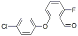 Structure of 2-(4-CHLORO-PHENOXY)-6-FLUORO-BENZALDEHYDE