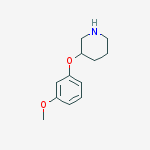 Structure of 3-(3-METHOXYPHENOXY)PIPERIDINE