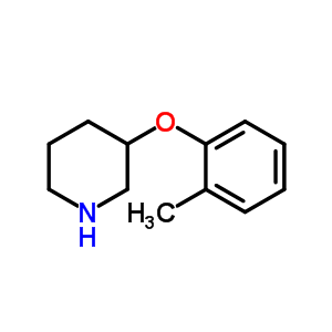 3-(邻-甲苯氧基)哌啶结构式