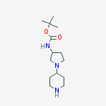 Structure of (1-PIPERIDIN-4-YL-PYRROLIDIN-3-YL)-CARBAMIC ACID TERT-BUTYL ESTER