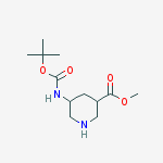 Structure of Methyl 5-(tert-butoxycarbonylamino)-piperidine-3-carboxylate