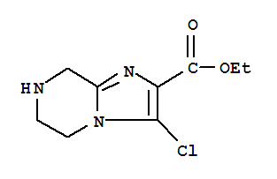 Structure of ETHYL 3-CHLORO-5,6,7,8-TETRAHYDROIMIDAZO[1,2-A]PYRAZINE-2-CARBOXYLATE
