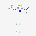 2-(1-甲基乙基)-4-噻唑甲胺结构式