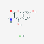 3-氨基-4,7-二羟基香豆素盐酸盐结构式