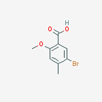Structure of 5-Bromo-2-methoxy-4-methylbenzoic acid