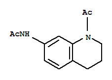 Structure of Acetamide,  N-(1-acetyl-1,2,3,4-tetrahydro-7-quinolinyl)-