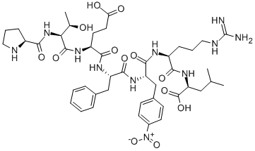 Structure of H-PRO-THR-GLU-PHE-PHE(4-NO2)-ARG-LEU-OH