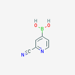 Structure of 2-Cyanopyridine-4-boronic acid