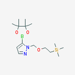 Structure of 1-(2-Trimethylsilanylethoxymethyl)-1H-pyrazole-5-boronic acid pinacol ester