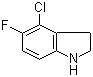 Structure of 4-Chloro-5-fluoroindoline