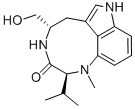 Structure of (-)-INDOLACTAM V