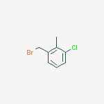 1-(Bromomethyl)-3-chloro-2-methylbenzene结构式