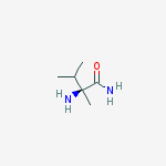 Structure of Butanamide, 2-amino-2,3-dimethyl-, (S)-