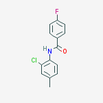 N-(2-CHLORO-4-METHYLPHENYL)-4-FLUOROBENZAMIDE, 97%结构式