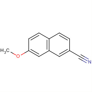 Structure of 2-Naphthalenecarbonitrile, 7-methoxy-