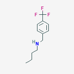 Structure of N-[4-(trifluoromethyl)benzyl]butan-1-amine