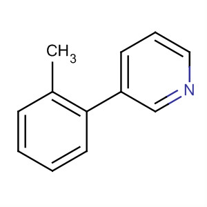 Structure of Pyridine, 3-(2-methylphenyl)-