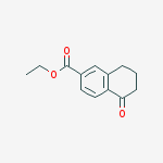 Structure of Ethyl 5-oxo-5,6,7,8-tetrahydronaphthalene-2-carboxylate