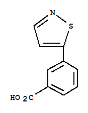 Structure of 3-ISOTHIAZOL-5-YLBENZOIC ACID
