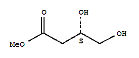 Structure of (S)-methyl 3,4-dihydroxybutanoate