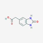 Chemical structure of 2-(2-oxo-1,3-dihydrobenzimidazol-5-yl)acetic acid