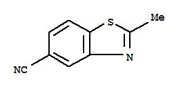 2-甲基-5-氰基苯并噻唑结构式