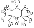 Structure of 4-HYDROXY-2,2,6,6-TETRAMETHYLPIPERIDINE-1-OXYL (D17, 15N)