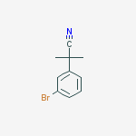 2-(3-Bromophenyl)-2-methylpropanenitrile结构式