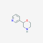 Structure of 2-(3-pyridinyl)morpholine