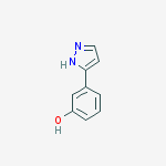 3-(1H-pyrazol-3-yl)Phenol结构式