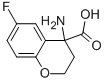 4-AMINO-6-FLUOROCHROMAN-4-CARBOXYLIC ACID结构式