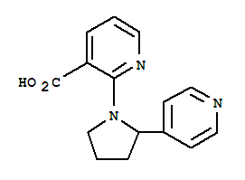 Structure of 2-(2-PYRIDIN-4-YL-PYRROLIDIN-1-YL)-NICOTINIC ACID