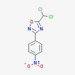 Structure of 5-(dichloromethyl)-3-(4-nitrophenyl)-1,2,4-oxadiazole