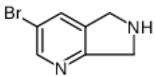 3-溴-6,7-二氢-5H-吡咯并[3,4-B]吡啶结构式